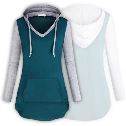 Green & White Hoodie